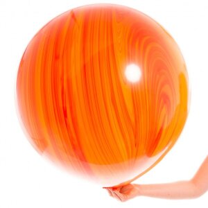 Большой шар Агат Red Orange красно-оранжевый