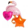 Букет из шаров «Фламинго на день рождения»