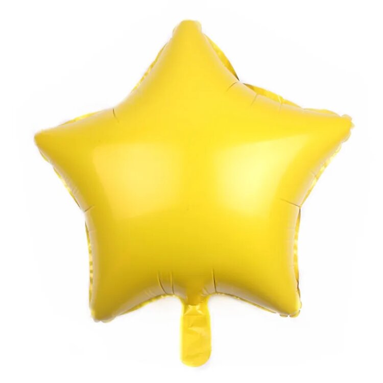 Шар звезда 18" металлик Желтый