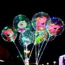 Светящиеся Шары Bubble (Баблс-Бобо) с игрушкой со светящей лентой на палочке