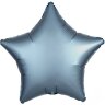 Шар звезда 19" Сатин Steel Blue