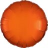 Шар круг 18" Металлик Оранжевый