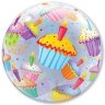 Шар Bubble 22" Кексы разноцветные